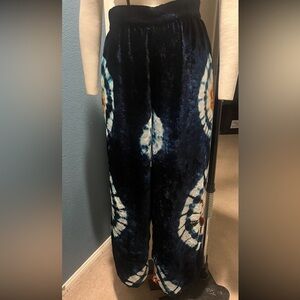 Earthbound Navy Tie-Dye Plush Lounge Pants